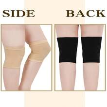 1对男女护膝护膝内衬支撑膝盖压缩袖冬季骑行滑雪夏季空调防寒