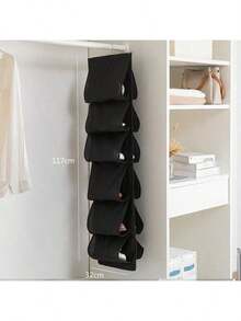 12 个口袋悬挂式鞋子收纳袋、多层衣柜鞋架、门上悬挂式收纳袋 - 彩色 - 查看 3