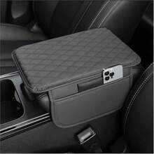 1 pièce Housse de console centrale de voiture, housse de repose-bras  avec 2 sacs de rangement. Coussin universel de boîte d'accoudoir de voiture. Accessoires d'intérieur de voiture protecteur pour la plupart des véhicules