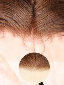 باروكة شعر مخلوط - مزيج من شعر بشري مخلوط وشعر اصطناعي بكثافة 180٪ ، لون بني شوكولاتة ، موجة جسم قصيرة بوب ، باروكة شعر بشري مخلوط بدون غراء مسبق الحلاقة 13X4 ، باروكة بوب شعر بشري مخلوط أمامي شفاف ، باروكات بوب بنية للنساء هدايا عيد الحب (باروكات بوب 6-16 بوصة) شعر مخلوط لها ، النساء ، الصديقات ، الزوجة شعر مخلوط - بني - مشاهدة 4