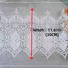 Water-Soluble Lace, Milk Silk Embroidery Barcode, DIY Lace Accessories, Three-Dimensional Hollow Large Barcode - White - View 6