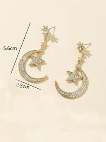 1 Pair Of Women's Vintage Bohemian Style Sun And Moon Tassel Earrings, Retro Style And Sexy For Everyday Wear. Also A Great Choice For Occasions Such As Fashion Shows And Social Media Ads.