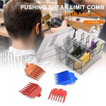 美发师限位梳收纳盒理发器定位卡尺梳子收纳盒理发店配件、返校、旅行度假必需品、女士发饰