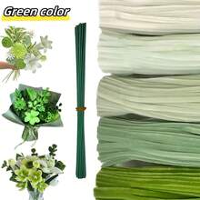 250/500支超密綠色系列管毛絨棒，綠色管毛絨棒，管毛絨棒，6mm x 11.8英吋，柔軟雪尼爾棒，管毛絨棒手工，DIY手工項目，手工套裝，厚實毛茸茸雪尼爾棒，適用於DIY手工項目與裝飾 - 彩色 - 查看 13