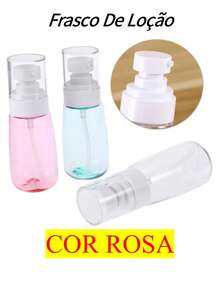 30/60/100ml Refillable Portable Travel Lotion, Foundation And Liquid Soap Dispenser Bottle Moisturizing Bottle - 粉色 - 查看 1