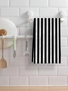 Set de 2 toallas de mano con patrón geométrico ultrasuaves, trapo de cocina tejido de poliéster ultrablandos, decoración de granja moderna, regalos para vecinos, artículos de limpieza, toallas de cocina