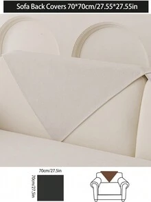 1 vỏ gối sofa đa năng 4 mùa, tấm lót sofa chống trượt bằng vải nhung đơn giản hiện đại, chống bụi bẩn, có thể giặt bằng máy, trang trí nhà cửa, bảo vệ thân thiện với vật nuôi, phù hợp cho phòng ngủ, văn phòng, phòng khách, ghế sofa hình chữ L - Màu be - Xem 15