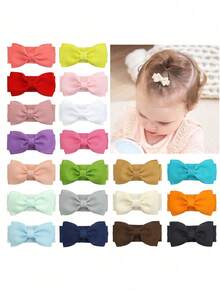 4/20/40/60pcs Assorted Color Macaron Baby Hair Clips, Cute Baby Hair Accessories, Suitable For All Seasons, Colorful And Fun, Suitable For Daily Wear, Holiday Gifts (Random Color) - Multicolor - View 3