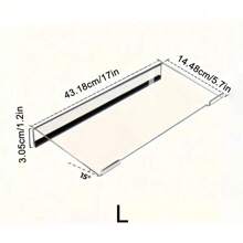 1 Piece Compact Acrylic Keyboard Stand - Durable, Space Saving Desk Riser, Acrylic Keyboard Tray Pad Elevator Display Stand Non-Slip Bracket