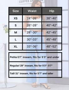 Women's Petite/Regular/Tall 3 Lengths Wrinkle-Free Flowy Office Dress Pants Slacks Breathable Workout Casual Wide Leg Stretchy High Waist Business Trousers - 軍綠色 - 查看 11