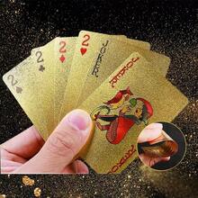 Waterproof PVC Plastic Playing Cards, Thickened Golden Game Cards For Household, Party, Club, Board Games - Multicolor - View 1