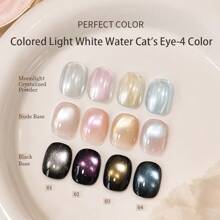 PERFEKTE FARBE Katzenaugen Gel Nagellack, 58 Farben, Weihnachts-Vampir-Katzenaugen Glitzer Gel Lack Set Rot Gold Glasperle Keramik Magnetischer Gel Lack Set, Kristall Schimmer Braun Gold Farben Nagel Gel Soak Off LED Nail Art Maniküre Salon DIY Geschenke