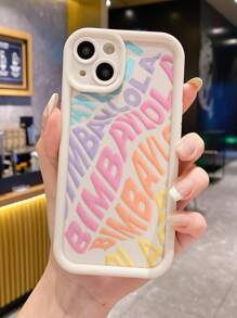 Funda para teléfono a prueba de golpes con estampado de letras en relieve en color beige, con estilo minimalista compatible con iPhone 16 Pro Max, iPhone 13, iPhone 16, iPhone 15, iPhone 15 Pro Max con diseño pintado a colores, iPhone 13, iPhone 14, iPhone 11, iPhone 12, iPhone 14 Pro Max, iPhone 13, iPhone 14, iPhone 11, iPhone 12, diseño suave antigolpes para XS, XR, 7/8P, 7/8 GES, iPhone 16, iPhone 15, XR, iPhone 16 Pro Max, 7P 8P, P12 Pro Max, P13 Pro Max, P14 Pro Max, P13, P14, P11, P12, P14 Lady, XS/S/XS MAX, 78GES