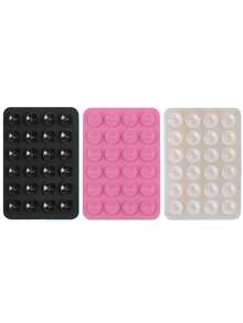 3/4个装硅胶粘性手机支架，防滑硅胶粘性手机支架，手机壳支架，免提手机配件，自拍和视频支架，1/2/5/10/50/100个装，多功能手机配件，适用于所有型号 - 彩色 - 查看 81