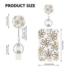 1 pieza Soporte para identificación con carrete retráctil, clip para tarjeta de identificación, tarjeta de trabajo para enfermera, maestro, estudiante, oficina, mujer y hombre