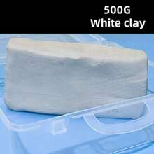 16pcs/8pcs/5pcs/1pc White Air Dry Clay Craft Kit, Polymer Clay Sculpting DIY Handmade Pottery Tool Set Including 1000g White Clay, 8pcs Plastic Fondant Tools, 5pcs Ceramic Art Tools, 1pc Clear Plastic Box - Sets - View 12