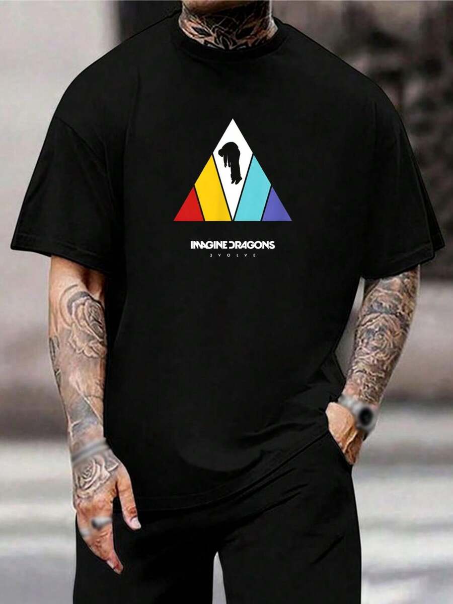 Camiseta con diseño del arte del álbum Evolve de Imagine Dragons - Moda para hombre y mujer - Camiseta musical - Ropa para conciertos - Mercancía para fans
