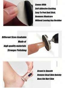 60Pcs/Box Replacement Roller Sheet For Foot Care Tool, Head Electronic Pedicure Foot File Hard Skin Remover Refills,Universal Extra Coarse Replacement Roller Refill Heads Electronic Perfect Foot File Electric Callus Remover Accessories