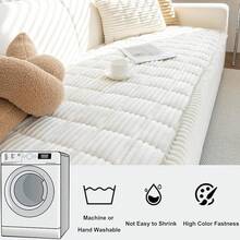 Mivnue Pet Couch Cover, Couch Covers For Dogs, Washable Dog Sofa Covers Couch Protector, Fuzzy Non Slip Couch Slipcover Pet Friendly (Brown, 27.6" X 59.1") - trắng - Xem 4