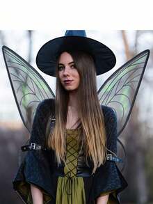 1 件装角色扮演蝴蝶节派对表演道具：仙女翅膀和蝴蝶翅膀万圣节 - 彩色 - 查看 2