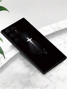 Ốp điện thoại màu trắng đen họa tiết thần thoại tôn giáo, chống sốc, 1 chiếc, chống trượt, cầm nắm chắc chắn, tương thích với Galaxy A04e/A05s/A13/A14/A15/A34/A35/A50/A52/A53/A54/S21/S22/S23/S24/S25/S25. Chống nước cực tốt, chống rơi vỡ, chống trầy xước. Phiên bản quốc tế, không phải phiên bản nội địa. Quà tặng lễ Phục sinh, quà tặng mùa xuân, quà tặng sinh nhật. - màu đen - Xem 5