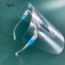 1pc Transparent Face Shield Mask, Splash Proof, Oil Proof, Cooking Protection, Mirror Frame + Shield Panel (1 Set) - Transparent - View 2