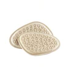 Plantillas de calzado para mujer de media talla, con área de dedos de los pies acolchada, suave y antideslizante, adecuadas para tacones altos, plantillas de media talla para la parte delantera del pie, ideales para San Valentín, mascotas, carnaval, calzado, selecciones de primavera y verano, regalos para damas de honor, habitación, decoración de dormitorio, playa, viajes, para hombres, para mujeres, vacaciones, cosas lindas - Beis - Ver 2