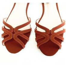 Women's Flat Sandal Ref: 708 - 駝色 - 查看 4