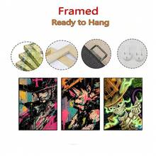 Set Of 1/3/6 Pcs Popular Wall Art One Piece - ZORO,CHOPPER, BROOK , Anime Poster Wall Posters Prints Of Anime Artworks ( Unframed)