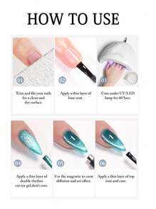 PERFEKTE FARBE Katzenaugen Gel Nagellack, 58 Farben, Weihnachts-Vampir-Katzenaugen Glitzer Gel Lack Set Rot Gold Glasperle Keramik Magnetischer Gel Lack Set, Kristall Schimmer Braun Gold Farben Nagel Gel Soak Off LED Nail Art Maniküre Salon DIY Geschenke