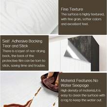 1 件欧式花卉图案印花黑色、银色、白色背景装饰贴纸，适用于家居装饰、橱柜、桌子、椅子、房间装饰、自粘墙纸 - 白色 - 查看 9