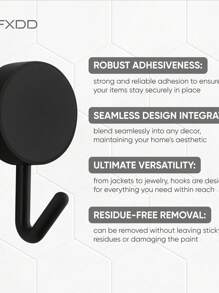 1-Piece Set Of No-Hole Colorful Hooks/Clothes Hangers - Cute And Strong Adhesive Hooks - Wall Mountable Sticky Hooks - Solid Color Round Mini Hooks