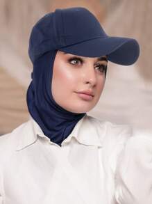 1pc Fashion Visor Cap With Tie Band, Baseball Cap, Headscarf Cap, Suitable For Casual, Party, Gathering