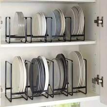 4pcs/Set Kitchen Organizer Rack For Utensils, Dish Rack, Bowl Rack, Drainer Rack, Iron Rack, Practical Shelf