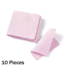 10-50 Stück 8x8cm polnisches Poliertuch in Silberfarbe, Reinigungstuch zum Polieren, weiches Reinigungstuch zum Abwischen für Silber-, Gold- und Schmuckpflege