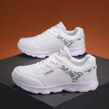 Women's High Quality Casual Sneakers - Lightweight Breathable Mesh & Synthetic Cover Low-Top Lace-Up Shoes With Plaid Pattern & Sparkle Accents, All-Season Comfort For Work, Running, Travel, High Quality Shoes, Running Footwear, Sleek Shoe Design, Durable Md Sole