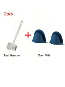 1pc Aluminum Meat Tenderizer, Steak Pounder, Large Size Household Meatball Maker, Beef Hammer, Double-Sided Meat Tenderizer, Aluminum Meat Hammer, Steak Meat Pounding Mallet, Large Household Meat Tenderizing