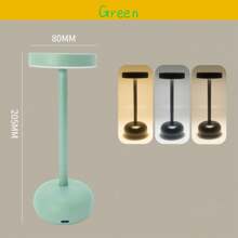 1pc Portable, USB Rechargeable, 3-Color Dimmable LED Metal Desk Lamp. Touch Control, Suitable For Dining Room, Bar, Office, Bedroom, Study, Indoor Lighting, Bedside Reading Companion Night Light