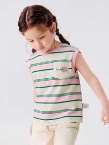 Balabala 1. 男童短袖T恤\N2. 女童纯棉打底衫\N3. 2025新款夏季女童背心 - 紅色調 - 查看 3