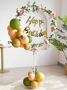 1 buah Stand Balon Bulat yang Dapat Digunakan Kembali, Stand Kolom Balon Dekorasi Pesta, Balon Tidak Termasuk - Putih - View 3