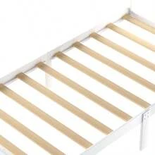 Cama de plataforma de tamaño individual con cajón debajo, blanco - 9608 - Multicolor - Ver 9