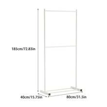 Perchero vertical para el hogar de color crema, soporte para colgar ropa de estilo nórdico multifuncional para el balcón, sencillo para apartamentos de alquiler
