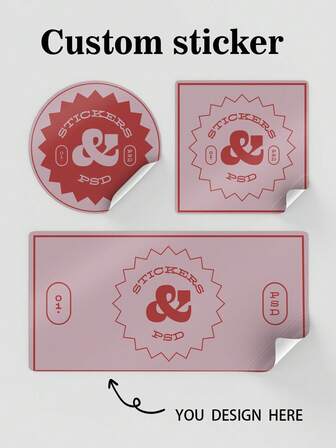 Personalisiertes Logo und kommerzielles Etikett, glatte Oberfläche, Einweg, asymmetrische Form - sehr geeignet für den täglichen Bürogebrauch, wasserfester Vinyl-Aufkleber, Porto für den Versand