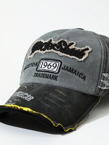 DareSee قبعة بيسبول كاجوال مهترئة بنمط قديم، مناسبة للارتداء اليومي وحفلات الموسيقى وموضة Y2K وبداية العام الدراسي والخريف والعطلات الشتوية والهدايا الميلادية - رمادي - مشاهدة 4