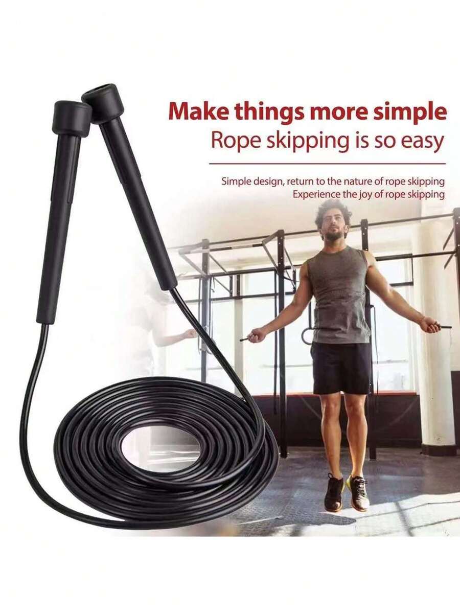 Corda de pular esportiva para adultos, 1 peça - ótima para esportes internos/externos, treinamento físico - leve, comprimento ajustável, esportes ao ar livre, ioga, fitness, perda de peso confortável e exercícios ao ar livre - multicolorido - Ver 1