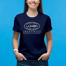 Camiseta de la serie de TV clásica de culto "Lumon Industries" - Marina de guerra - Ver 5