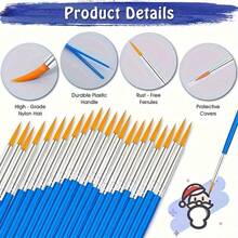 Dom Delfim Nylon Painting Brush Set, Minimalist & Practical Multi-Function,Back To School,School Supplies