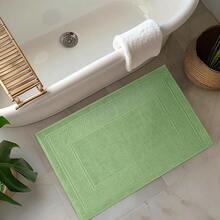 New Avalon Towels Sage Green Bath Mat - 100% Cotton Set Of 2 Absorbent Bathmat - Bathroom Mats Quick Dry Bath Mats For Bathrooms (22x34 Inch) - Sage Green - View 3