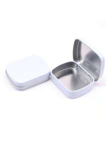 1pc Empty Tinplate Storage Case, Vintage Hinge Mini Box, Small Candy Case, Portable Packaging Tin Box, Outdoor Travel Supplies, Home Organization And Storage Supplies - Multicolor - View 30