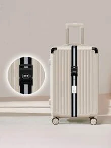 4pcs Personalized Embroidered Luggage Straps, Travel Suitcase Password Lock Security Strap, Multi-Color Fashion Versatile Packing Belt, Thick & Durable Anti-Burst Luggage Binding Strap, Securely Fixes Checked Luggage, Suitable For Travel, Gifts For Family, Friends, Holidays Like Mother's Day, Teacher's Day, Valentine's Day, Christmas, Father's Day, Birthdays